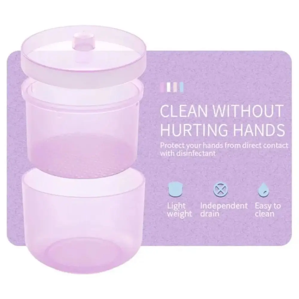 Nuevo esterilizador de brocas de plástico para decoración de uñas, caja de limpieza de herramientas para uñas con tapa, estuche de almacenamiento para manicura, herramientas de manicura