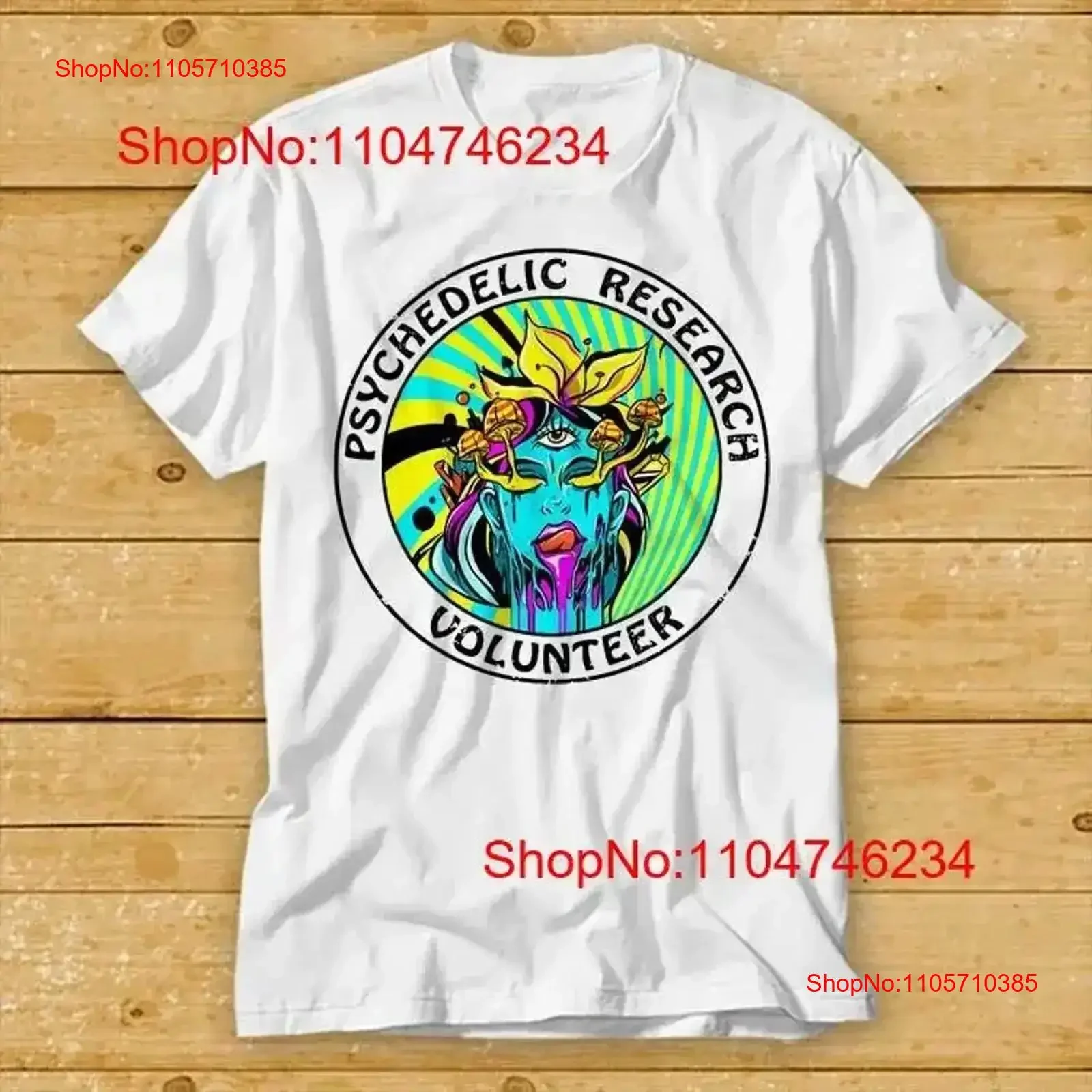 Psychedelic Research Terence Mckenna Magic Mushroom Volunteer T Shirt Movie 2378 vintage Washed Soft graphic fashion Versatile