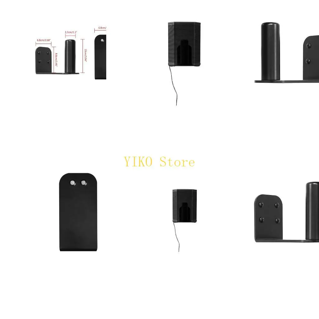 K32C Metal Wall mounting Bracket for S1Pro/S1Pro+ Speakers Space Efficient Holder Versatile and Stylish Design Stand