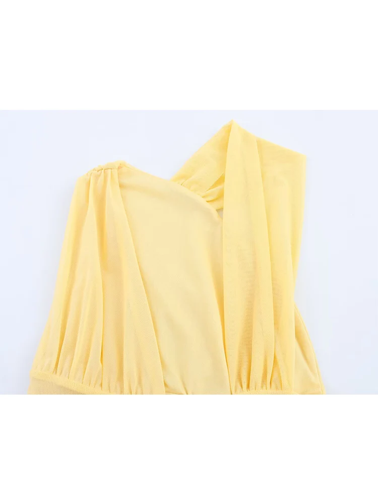 جديد TFMLN ملابس داخلية نسائية مثيرة غير منتظمة شبكية بدون أكمام على الشاطئ بدلة لعب صيفية ضيقة على الموضة للسيدات #6