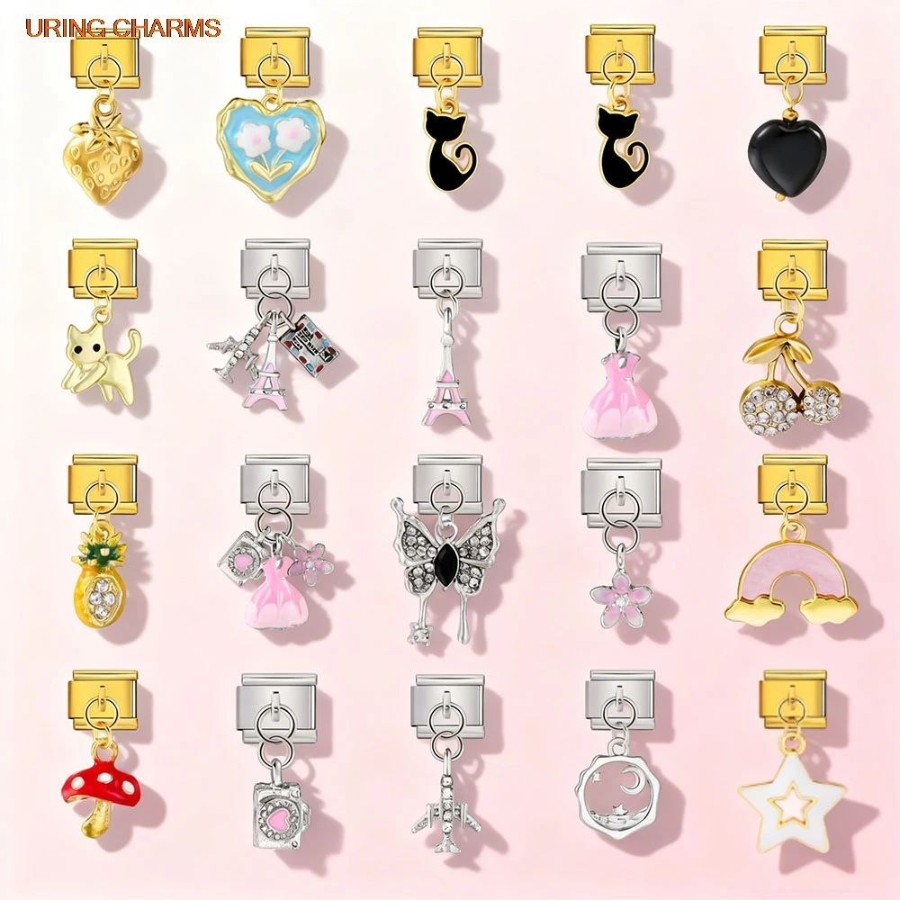 uring-красочная-клубничная-юбка-башня-с-изображением-солнца-итальянская-ссылка-подходит-для-браслета-из-нержавеющей-стали-9-мм-diy-подвески-ювелирные-изделия-кулон