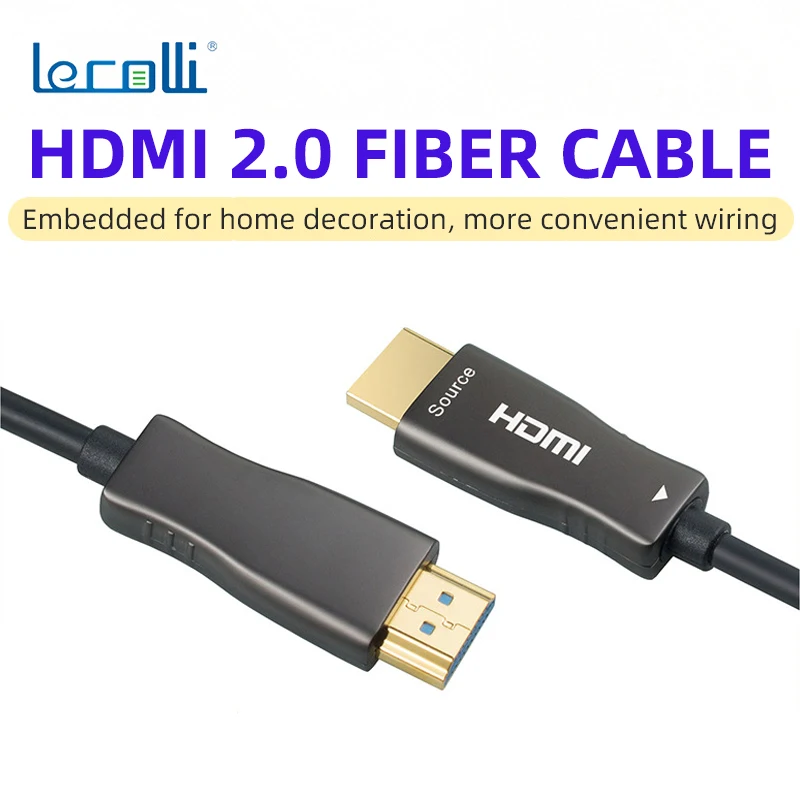 

4k Threading Pipe Hdmi Optical Fiber High-definition Connecting Line Home Cinema Decoration Project Hdmi Optical Fiber Line