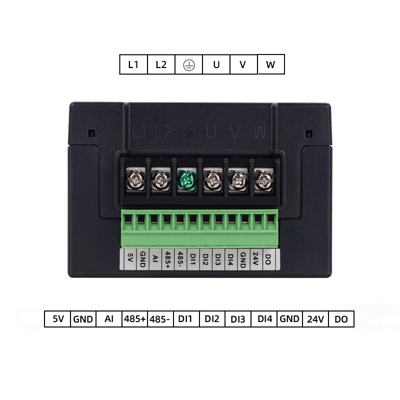 220V VFD 0.2KW 0.4KW 0.75KW entrada monofásica 220V salida trifásica 220V controlador de velocidad del Motor inversor de accionamiento de CA
