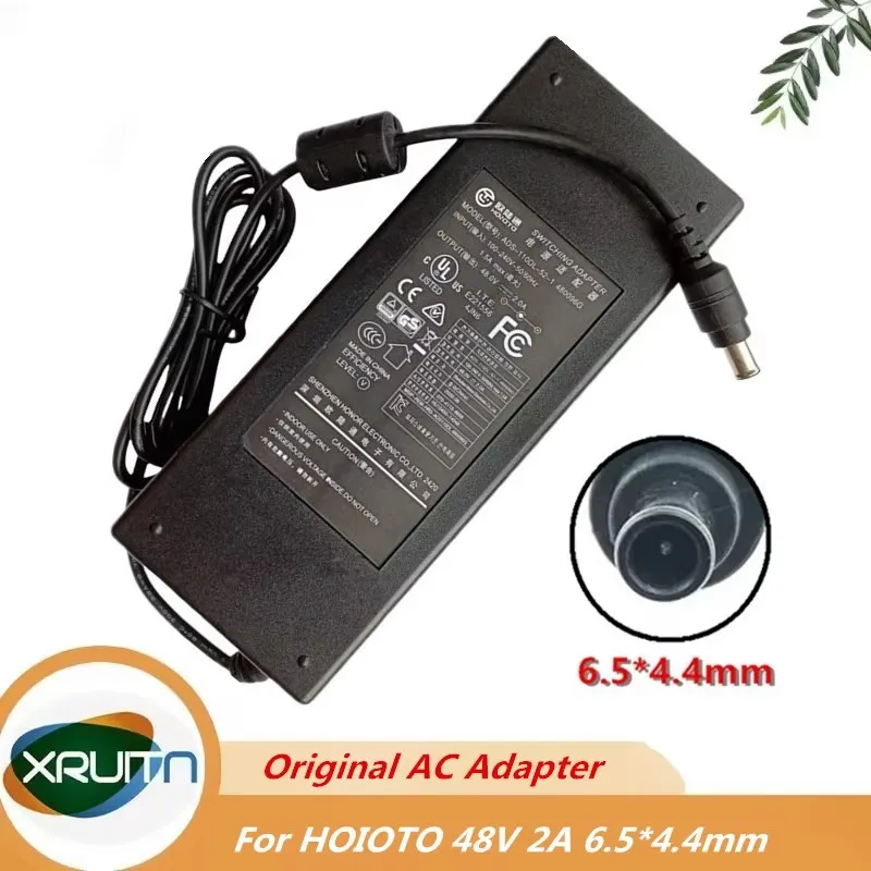 Genuine HOIOTO 48V 2A ADS-110DL-52-1 480096G AC DC Power Adapter For AMCREST NV4108E Dahua Hikvision POE Monitor Adaptor Charger