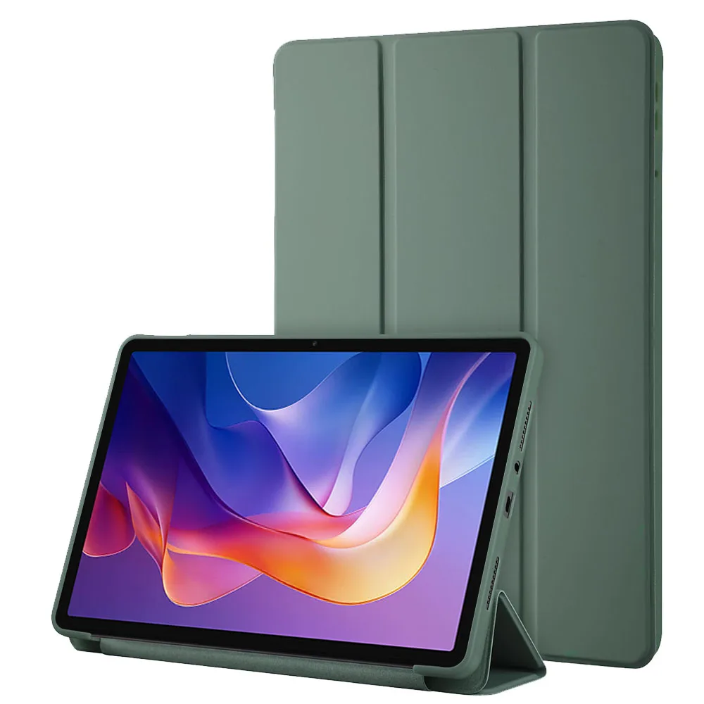 Siliconen hoesje voor Xiaomi Redmi Pad 2 11 inch 2025, ultradunne drievoudige standaard PU lederen beschermhoes, automatische slaap-/waakfunctie - afbeelding 2
