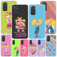 Cartoon Hey Arnold Fondos Phnoe Case for Xiaomi Redmi Note 13 12 12S 11S 11E 11 10S 10 Pro Plus 9 9S 11T 9T 8 8T 7 Unique Cover