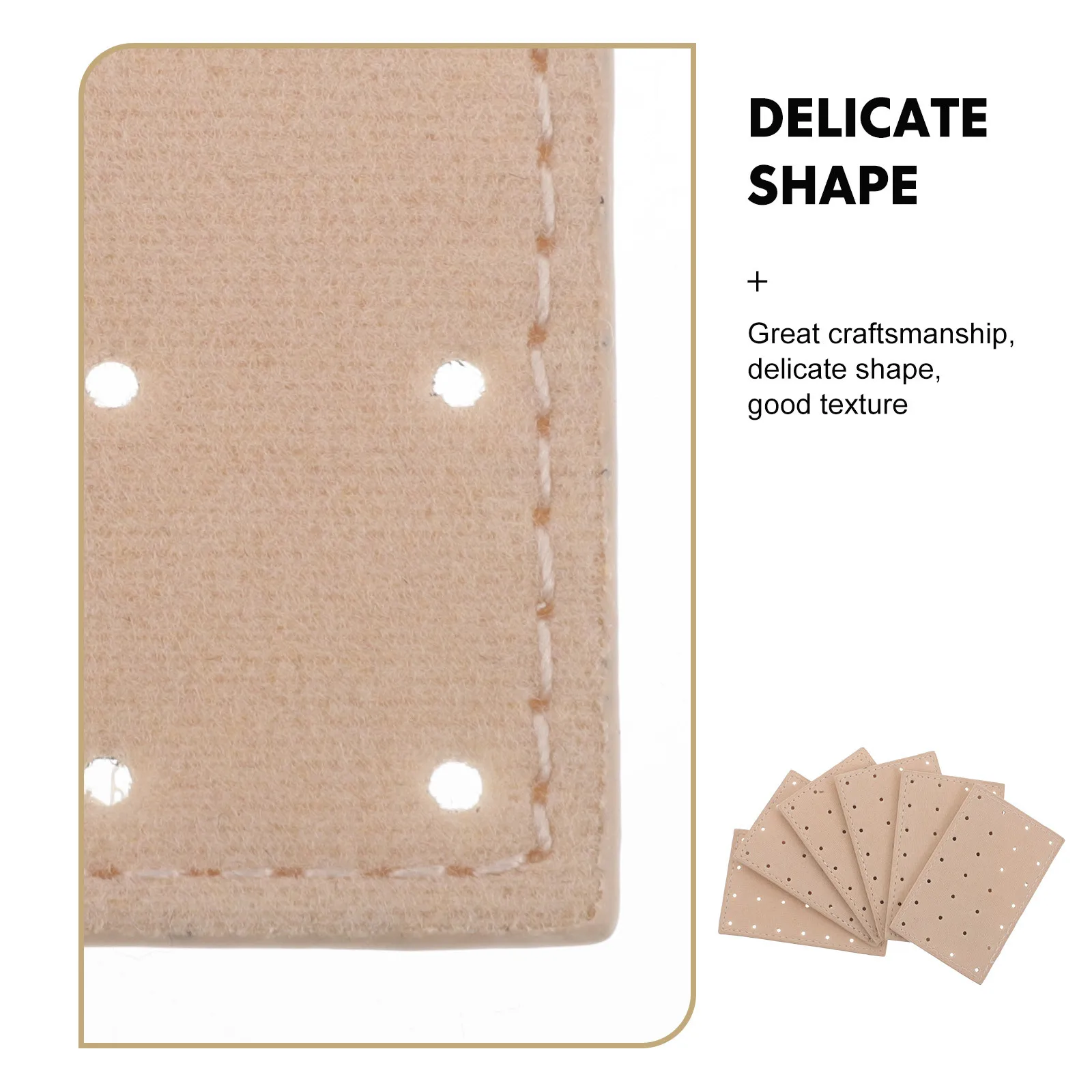 6 قطعة لوحة تخزين القرط المحمولة متعددة الفتحات منظم النسيج للسفر والمنزل قرط الاذن المرصع عرض الأذن ترصيع رف شاشة #4