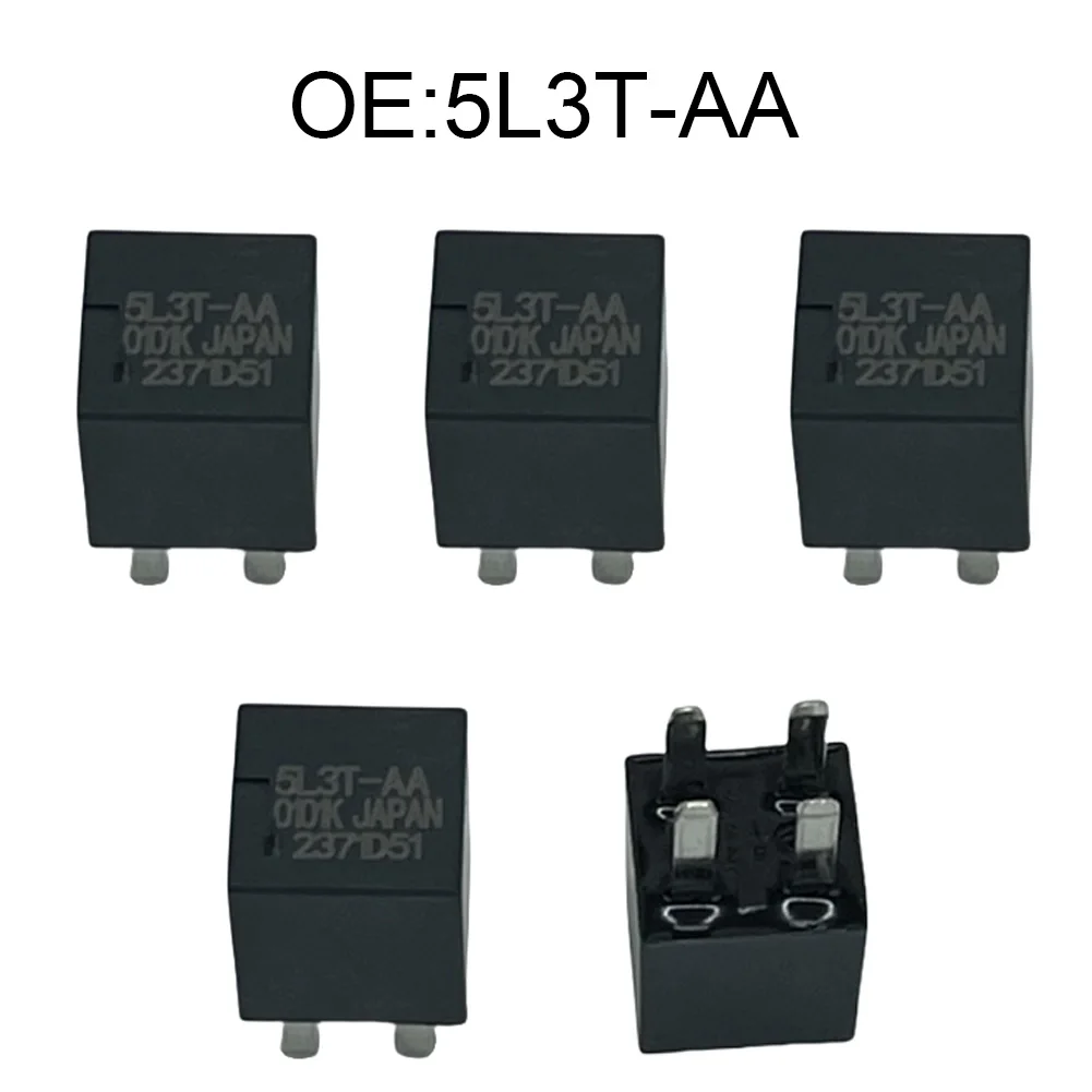 

5 шт., 12 В, 4-контактное автомобильное реле 5L3T-AA для Ford, F-150, для Escape, Explorer 2011-2019, черные запасные части для интерьера, па