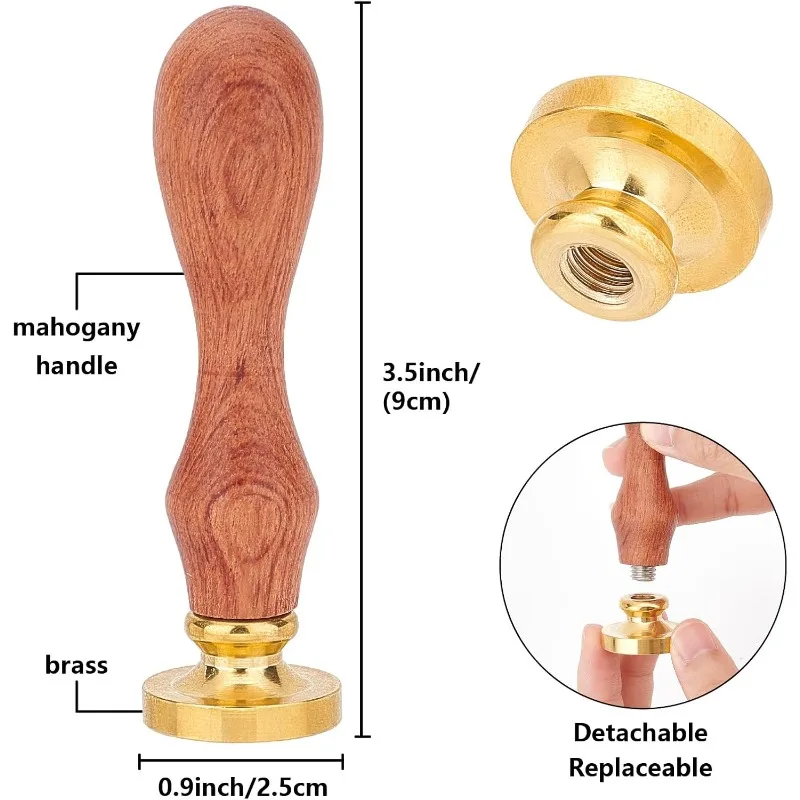 1 zestaw Retro alfabet pieczęć woskowa inicjały Vintage litery 25mm wyjmowana mosiężna główka drewniana rączka do kopert