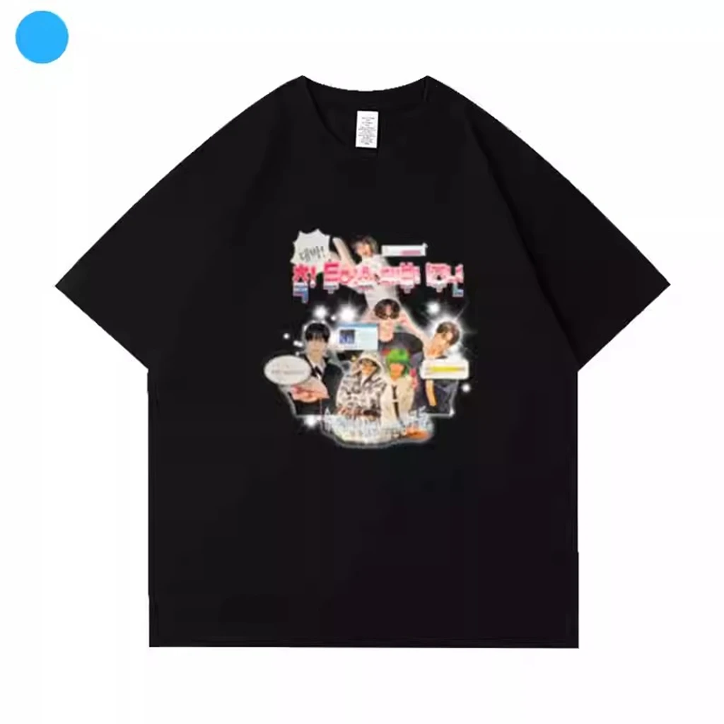 

Y2K Women'S Cotton Top DAY6 Letter Printing Men'S Round Neck Short-Sleeved Casual T-Shirt