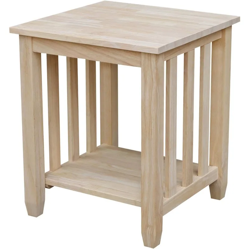 Mission Tall End Table, Mesa Inacabada