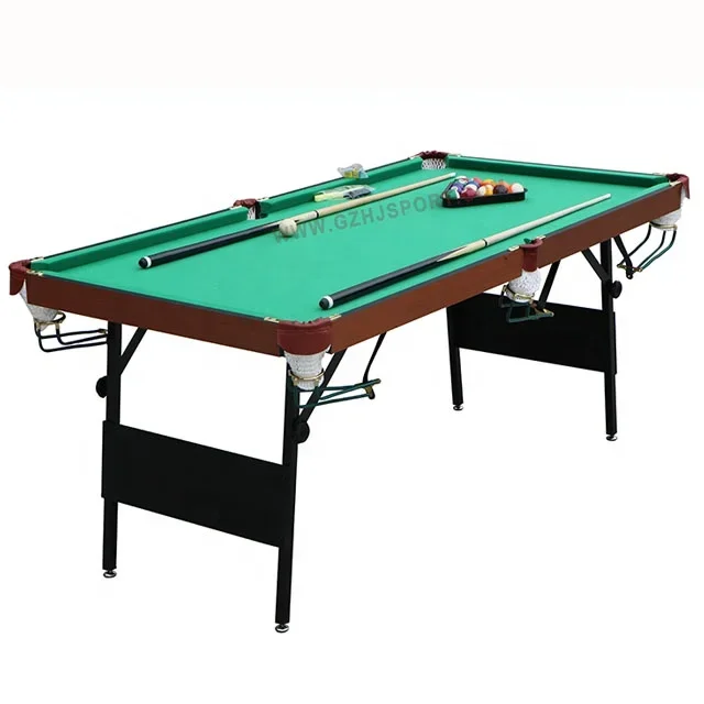 7FT 212*120*79 cm Foldable Legs Green Felt Pool Snooker Billiards Table Games Table With Balls Accessory