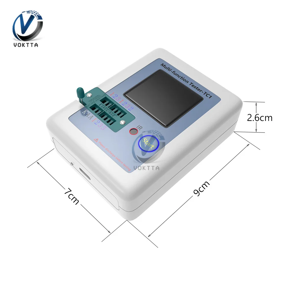 Transistor Tester LCR-TC1 Display Multi-meter Transistor Tester Diode Triode Capacitor Resistor Tester Multi Function Tester TC1