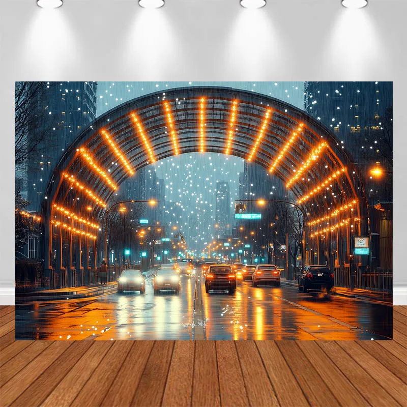 

LS Photography Background Street Scenes Roads Cars Skyscrapers Decor and Adult Portraits Photography Backdrop Studio