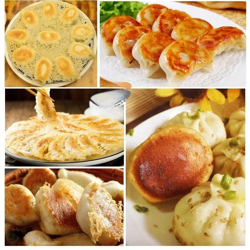 

Intelligent Single/Double Pot Fried Gyoza Machine Gas/Electric Frying Dumpling Pot Sticker Pancake Cooker Fried Buns Pan Premium