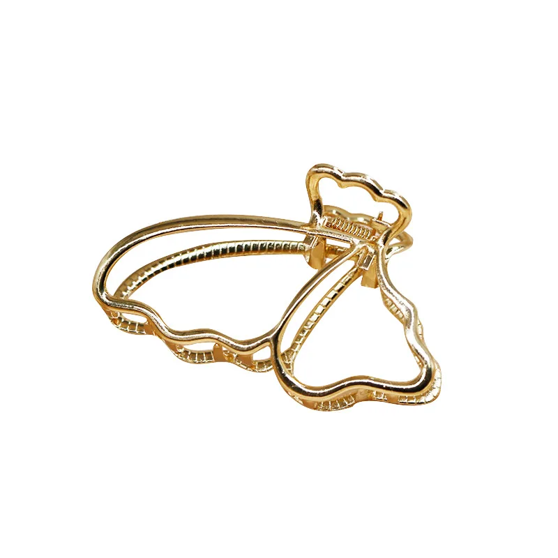 Butterfly Geometric Elegant Hair Clip Claw Clamp for Girls Fashion Simple Gold Hair Claws Clips Headwear for Women Styling Tools