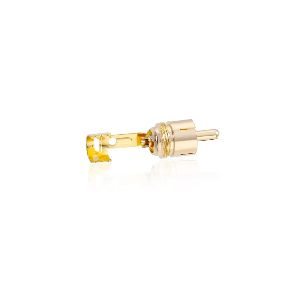 Swiss Gotham Cable GCRCA series LOCF copper gold-plated high-end audio lotus RCA plug