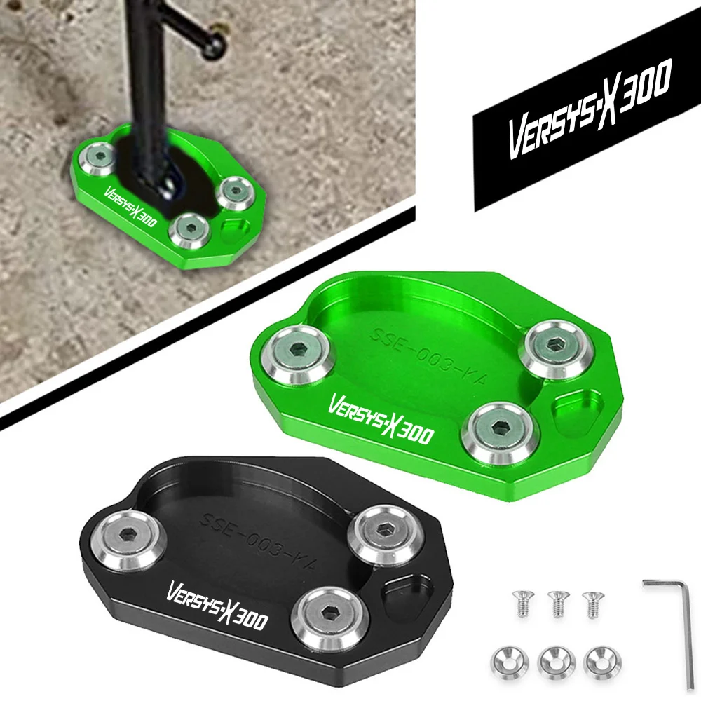 

For KAWASAKI VERSYS-X300 ABS Versys-X 300 2016 2017 2018-2023 2022 2021 Motorcycle Kickstand Side Stand Enlarger Sled Sidestand