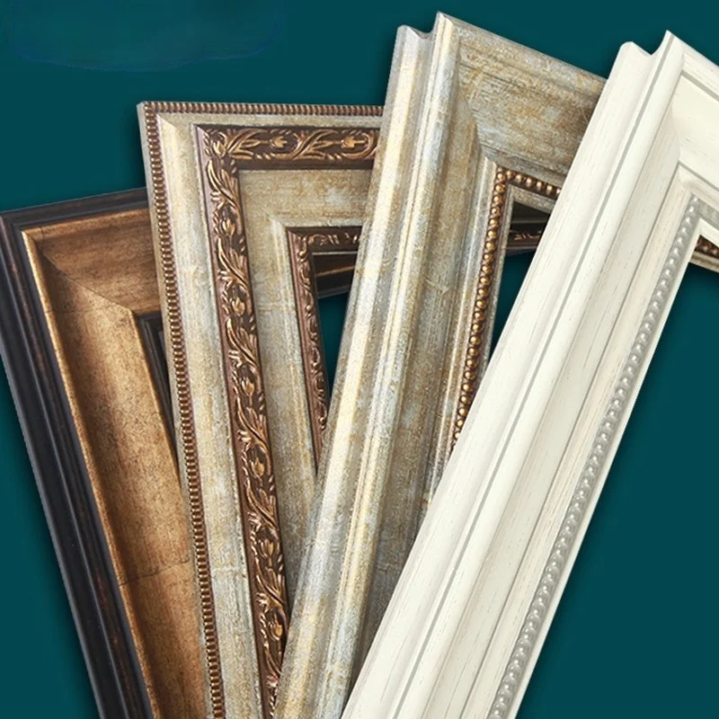 

Wooden Luxury Photo Frame Art Wall Antique Gravel Gift Poster Frame Picture Vintage Wall Panels Cadre Photo Mural Home Decor