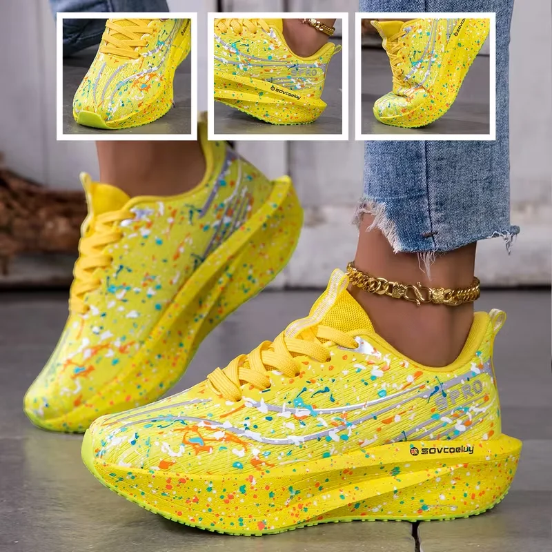 Sneakers Women Shoes Lightweight Breathable Shoes for Women Comfortable Outdoor Walking Black White Zapatillas Mujer Size 36-42