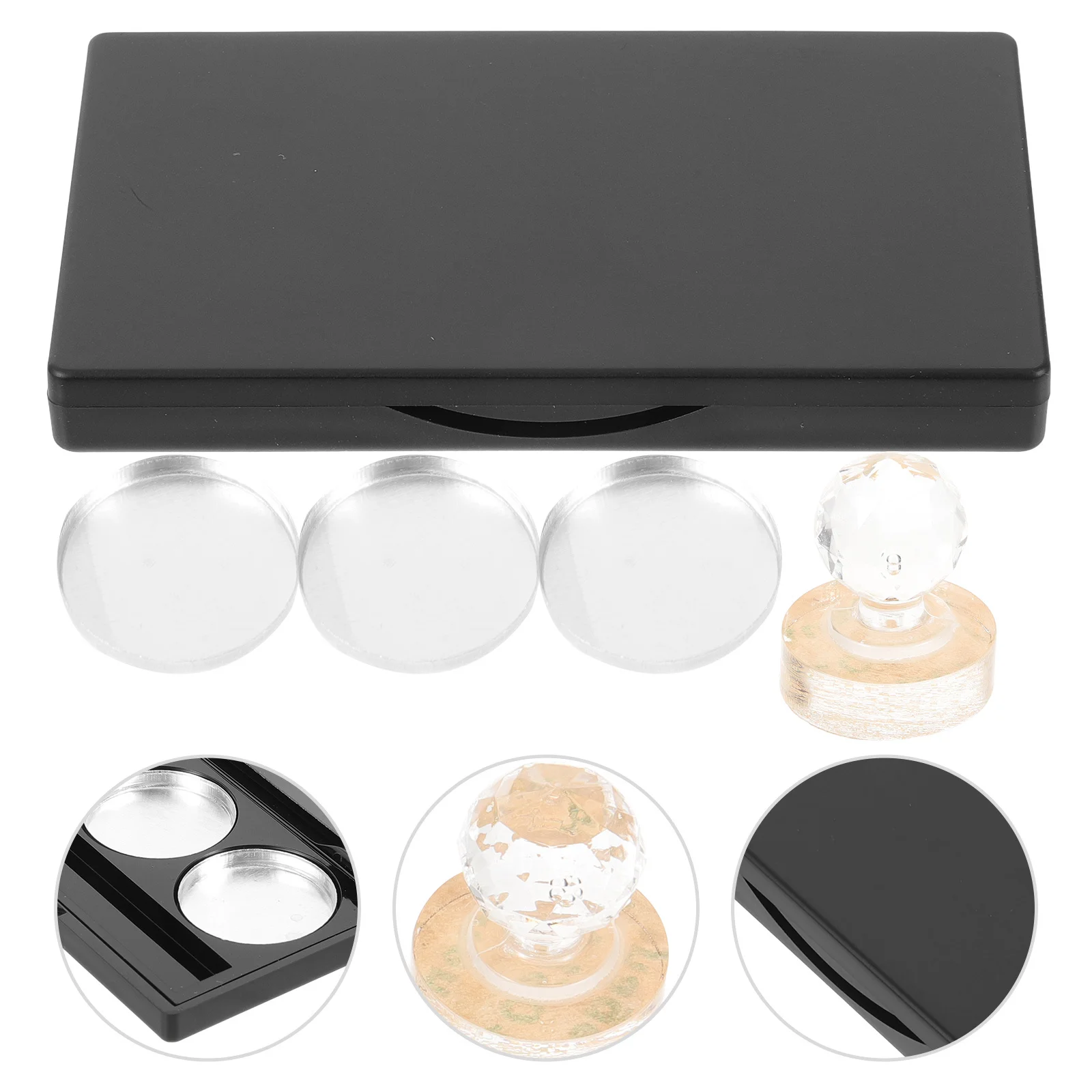 

1Set Eyeshadow Palette Empty Sturdy Makeup Case Portable Mirror Lightweight DIY Cosmetics Tray Eyeshadow Palette