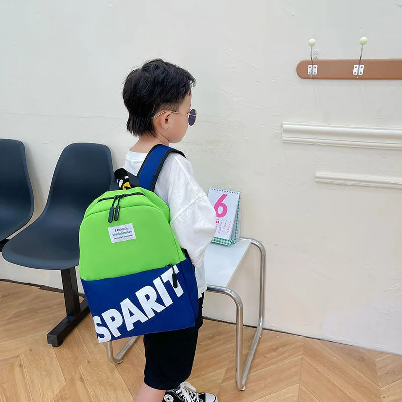 Children Backpack Fashionable Canvas Backpack Lightweight Letter Backpack Cute Backpacks School Bags for Girl Kids Bags Mochila