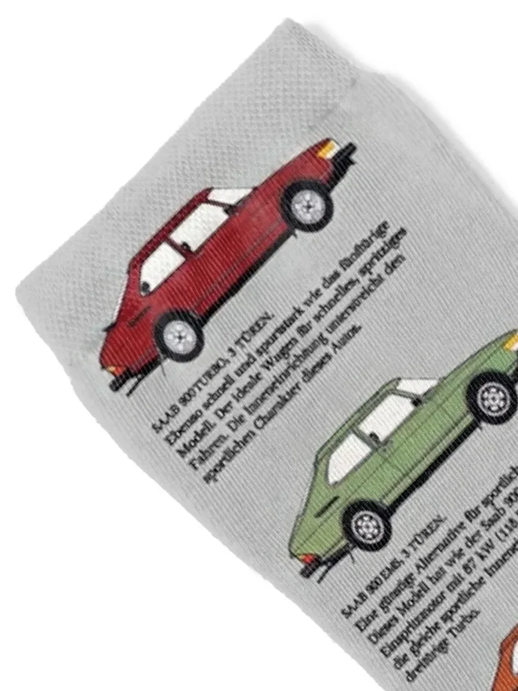 SAAB 900 RANGE - GERMAN BROCHURE Socks loose sheer Run floral Socks Woman Men's