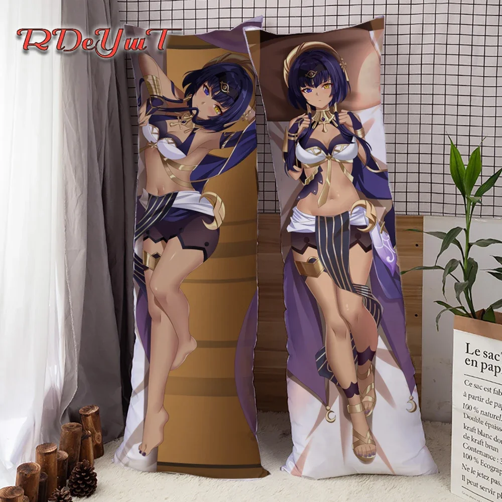 

Game Genshin Impact Dakimakura Candace Hugging Body Pillow Cover Anime Otaku Long Fullbody Bed Pillowcases Home Decoration Gifts