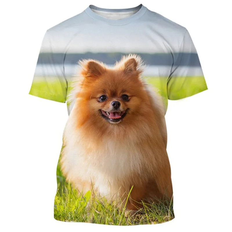 3D Men\'s T-shirt Cute Dog Print Graphic Short Sleeve Top Y2k Summer Casual T Shirts for Men/Women O-Neck Fashion Streetwear Tees