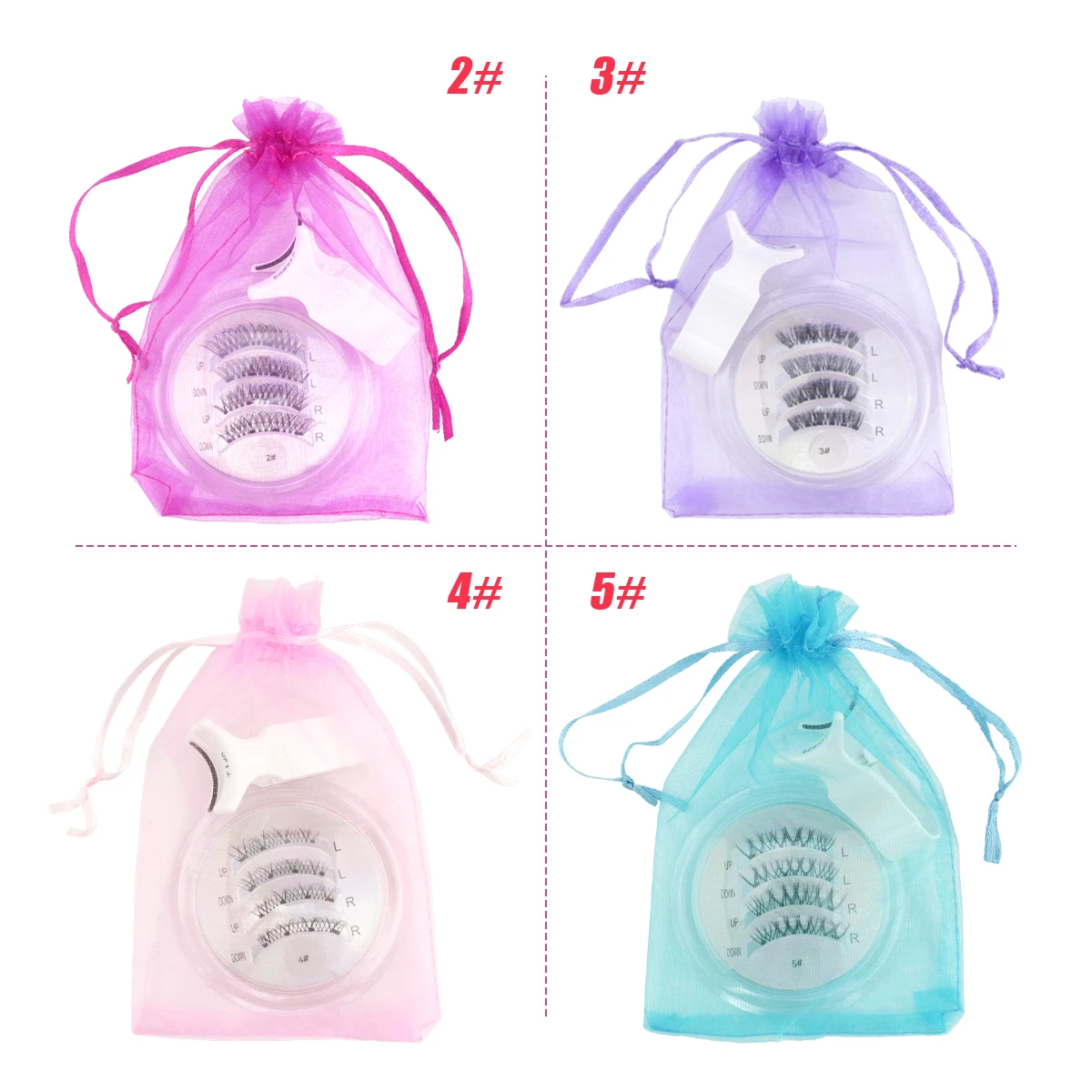 1 زوج جديد لا حاجة للغراء الرموش المغناطيسية مجموعة الطبيعية رقيق المغناطيسي الرموش الصناعية قابلة لإعادة الاستخدام جلدة مع الملقط المكياج