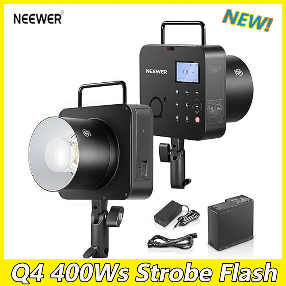 NEEWER Q4 400Ws  2.4G TTL Outdoor Studio Strobe Flash 1/8000 HSS with Bowens Mount Studio Photography Monolight Speedlite