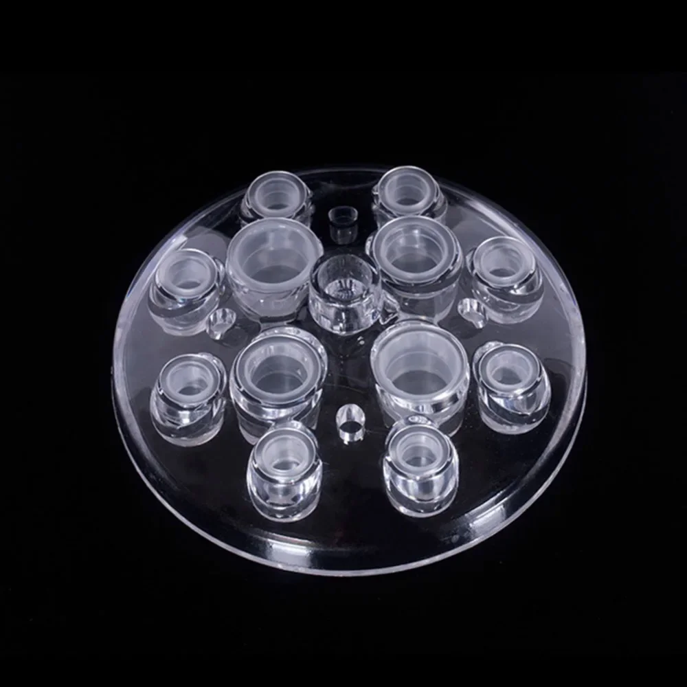 100Pcs Tattoo Plastic Tattoo Ink Cups 8/13/15mm Permanent Makeup Disposable Clear Plastic Pigment Container Cap Tattoo Accessory