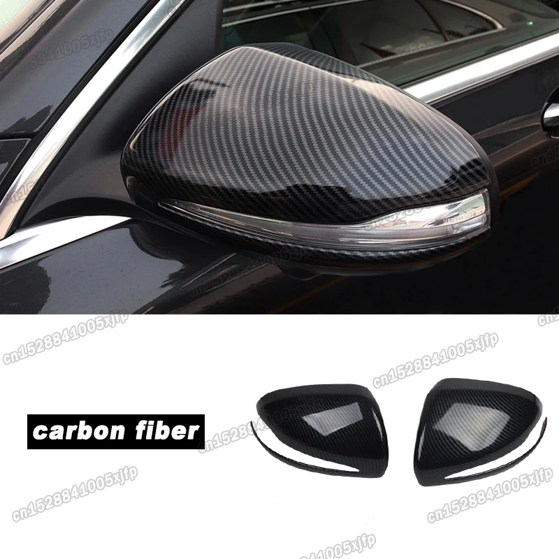 Carbon Fiber Car Rearview Trims Protector Cover for Mercedes Benz GLA 2020 2021 2022 200 250 35 45 S 4 Matic Accessories H247