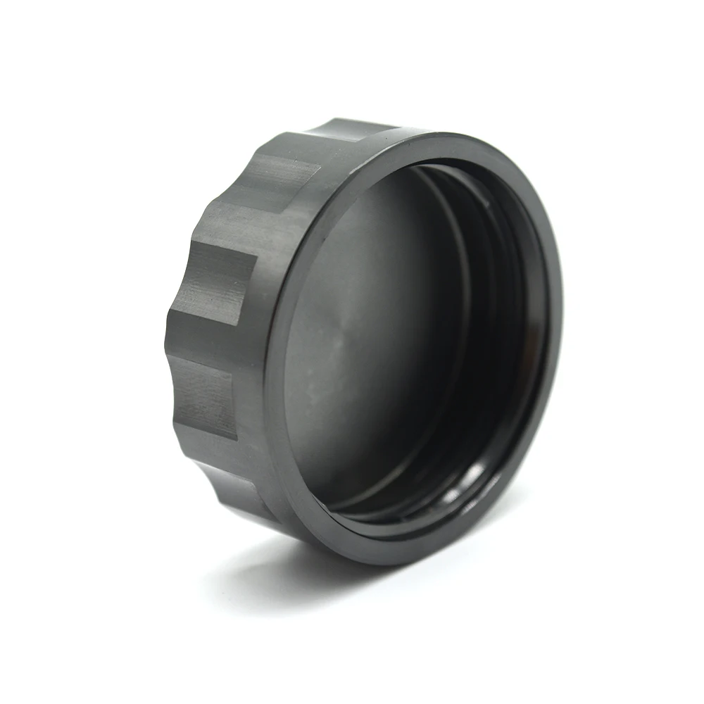 For Kawasaki Z250 Z650 Z750 Z800 Z900 Z1000/sx EX250/300 ZX-6R/10R Motorcycle CNC Rear Brake Fluid Reservoir Cover Cap Aluminum