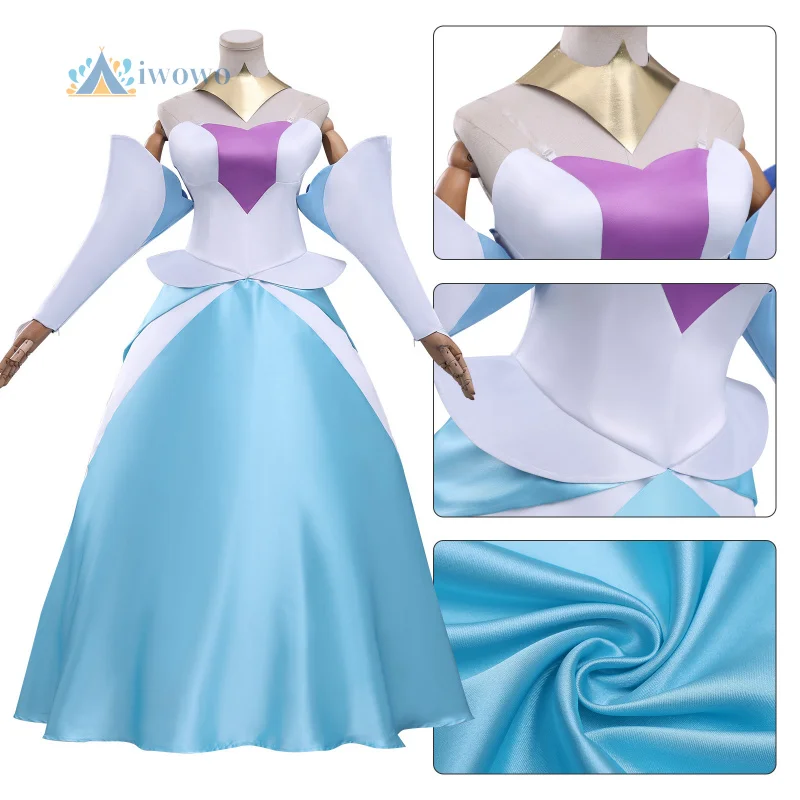 

Anime Guinevere Cosplay Costume Knights Cartoon Wig Fantasia Dress Arm Sleeves Outfits Halloween Carnival Party Suit