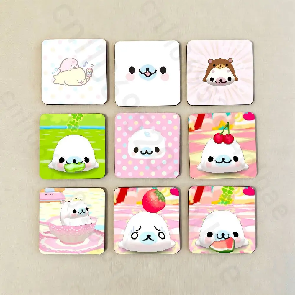 

CUTE M-Mamegoma Seal Meme Fridge Magnets Round Magnetic Refrigerator Decoration Memorial Gifts Wedding Favors