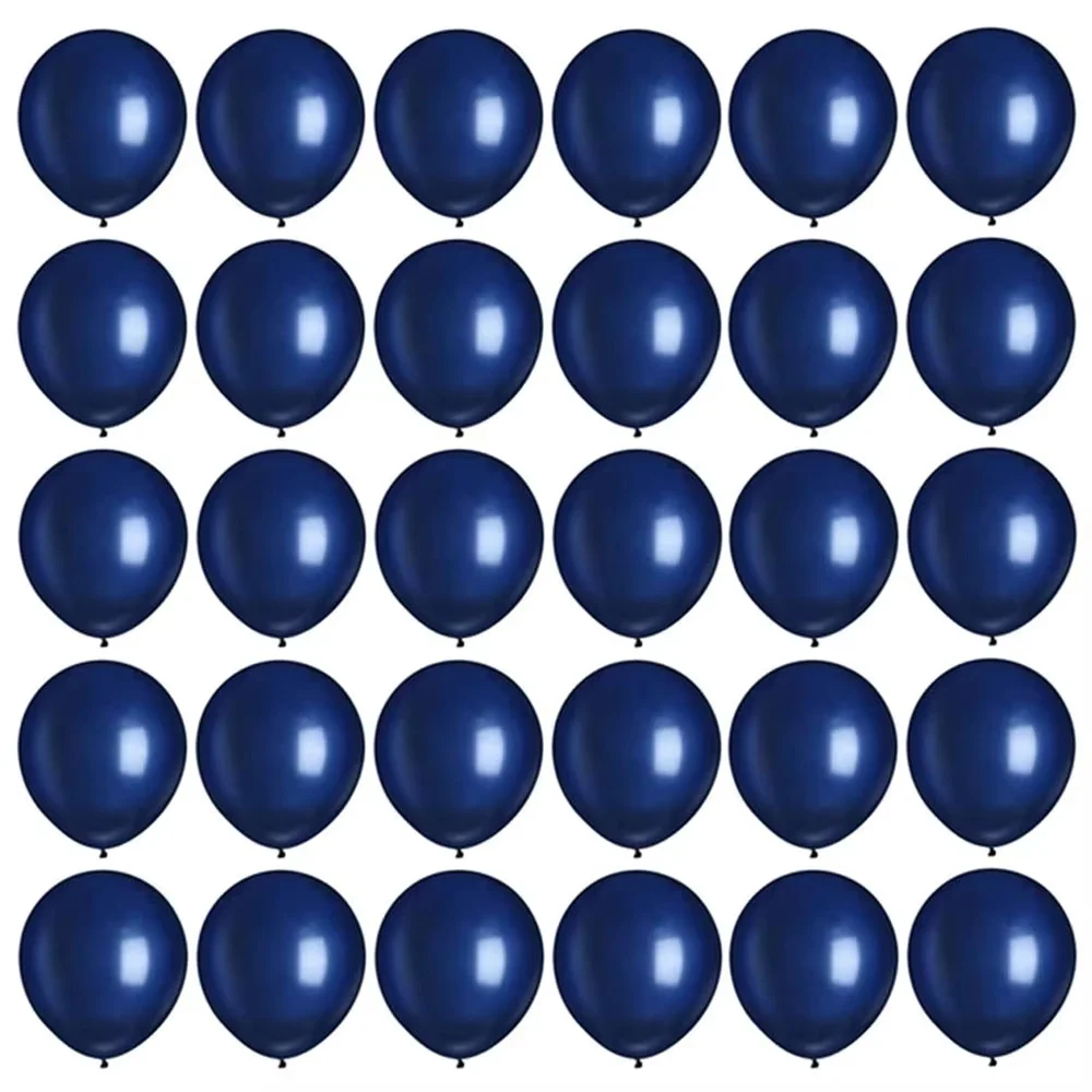 30Pcs Navy Blue Balloons, 5inch Mini Dark Blue Latex Balloons for Birthday Wedding Baby Shower Decoration