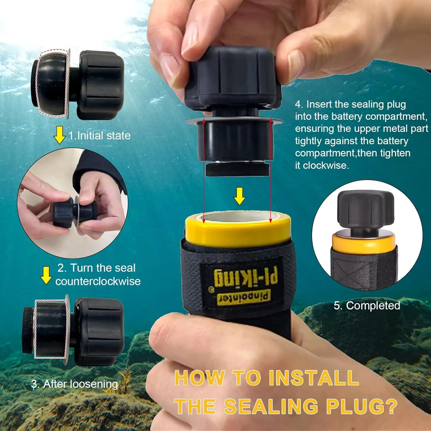 

Underwater Metal Detector Detector Handheld 100 Feet Fully Waterproof Metal for Adults Lightweight Small Gold Metal Detector