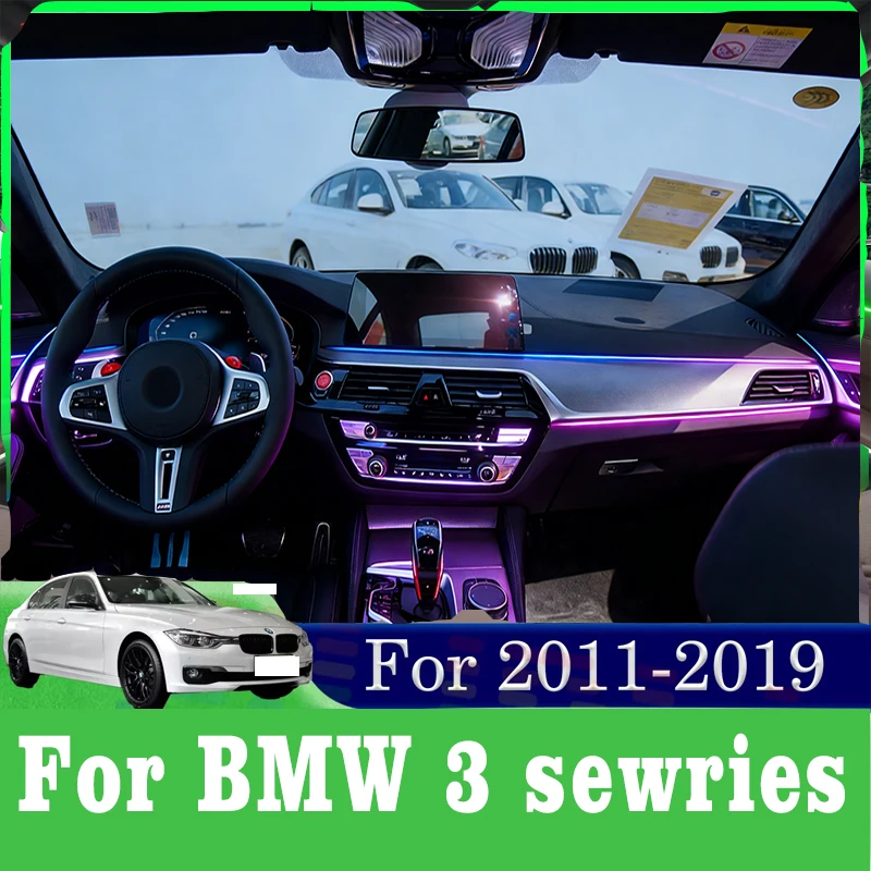 

Для BMW 3 серии 64-цветная RGB симфония интерьер автомобиля акриловая направляющая светодиодная лента приложение контрольная лампа атмосфера декор