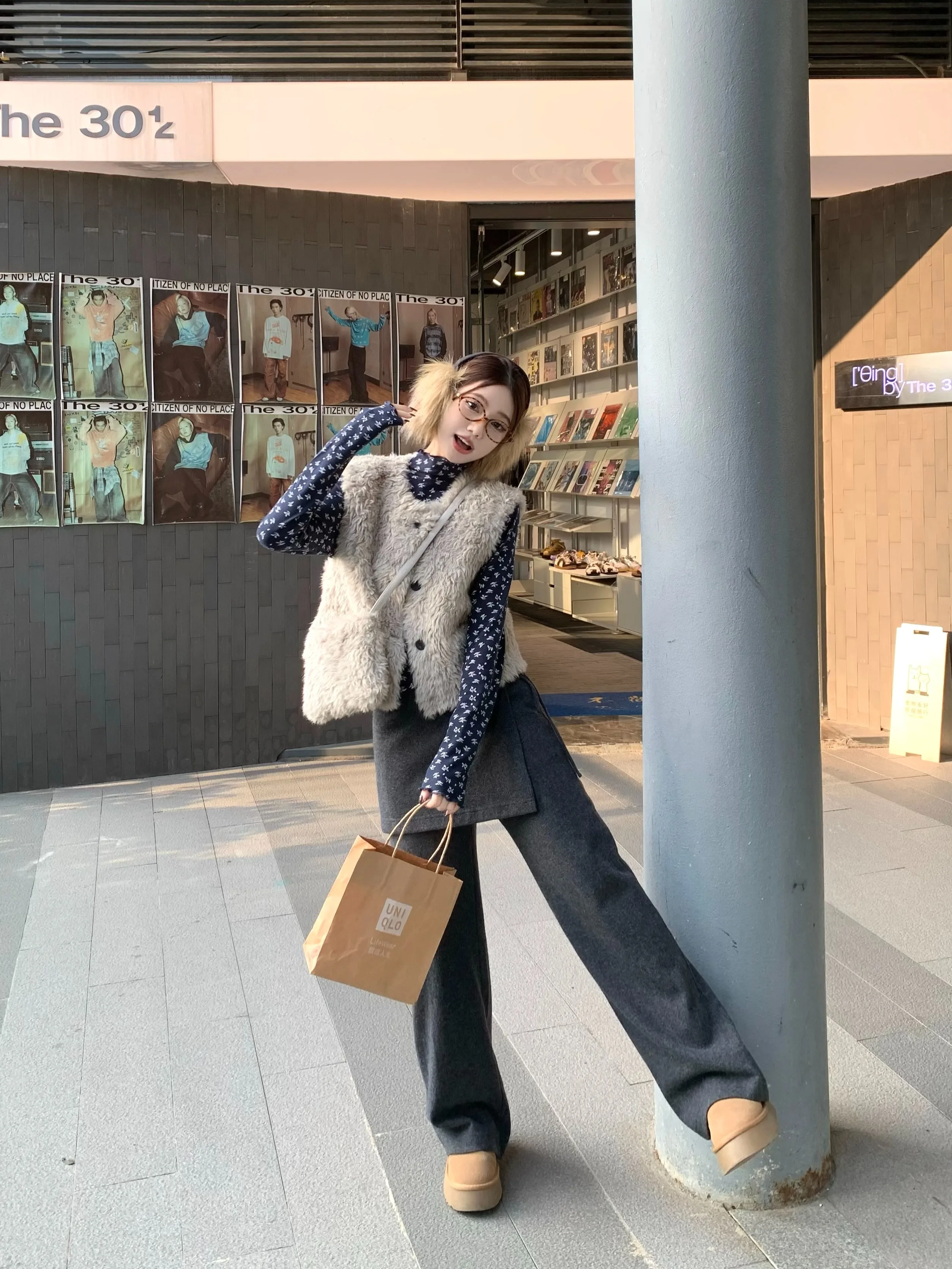 

Жилеты, толстые женские жилеты для женщин, осень 2023, вельвет, регулируемый воротник-стойка, пледы, двубортный университетский OL