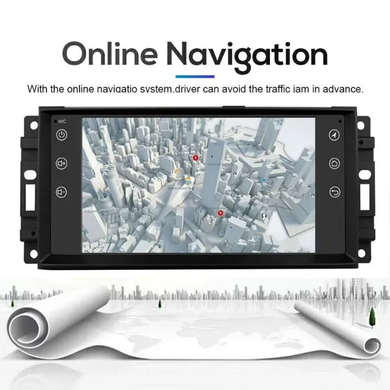 For Universal Jeep Android 13 In-Car Navigation 7-inch - with CarPlay and Android Auto 2+32G