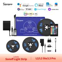 Sonoff LED Tape L2/L2 Lite/L3 Pro RGBIC WiFi Smart LED Strip RGB Dimming Cuttable Music Rhythm Support Alexa Alice Smartthings