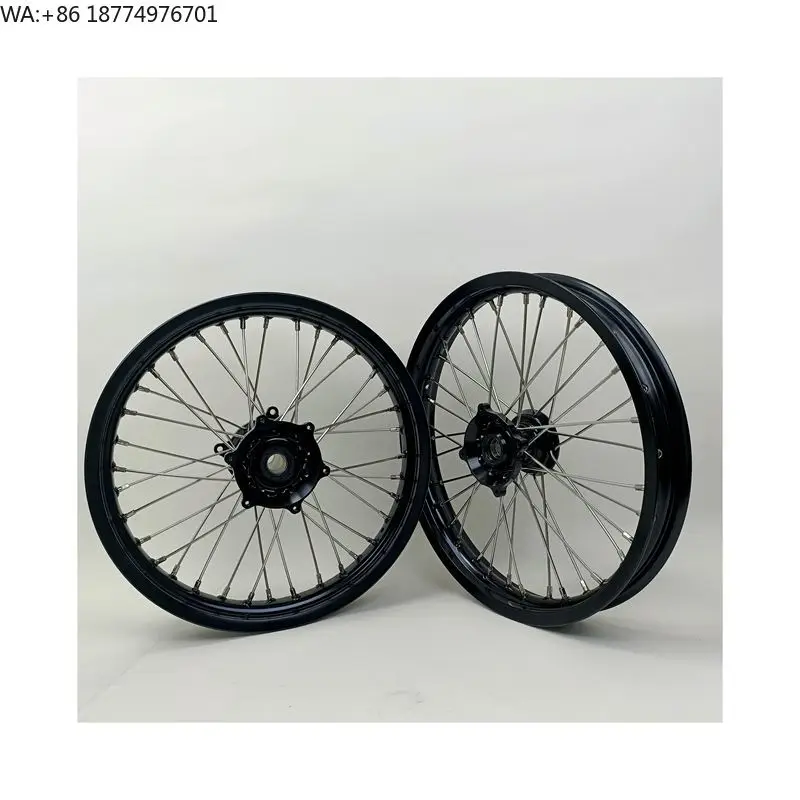 High Quality  SX85 Motorcycle Wheels Supermotard Rims Product Customized Accept Aluminum Alloy Anodized Spoke Wheels