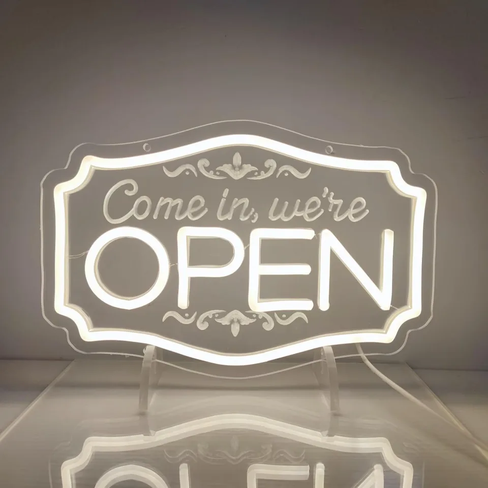 Adjustable Brightness Open LED Neon Sign for Business
