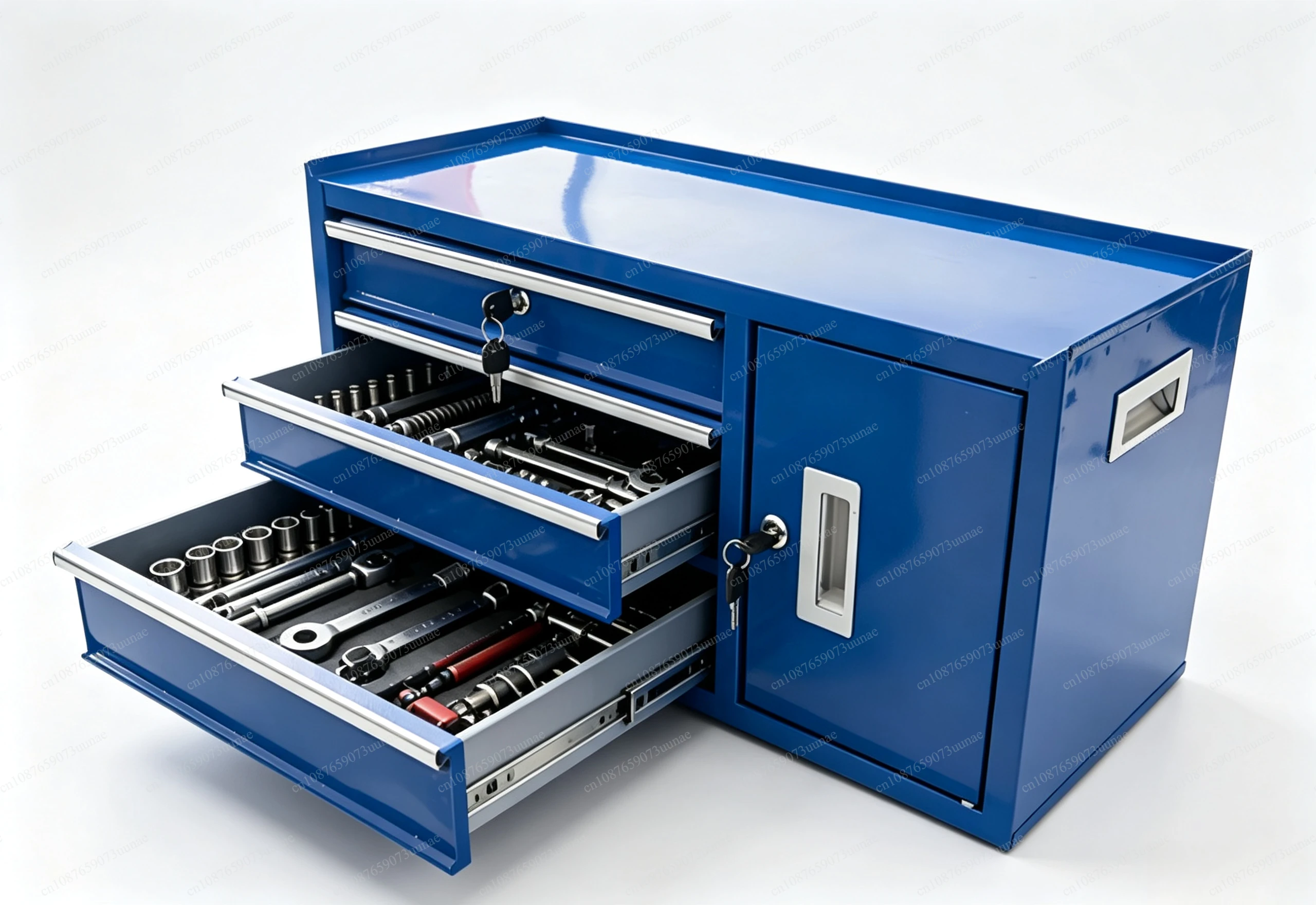Multi‑Purpose Iron Desktop Tool Cabinet, Metal Storage Box for Workshop Office Assembly Line Hardware Parts Organizing Storage
