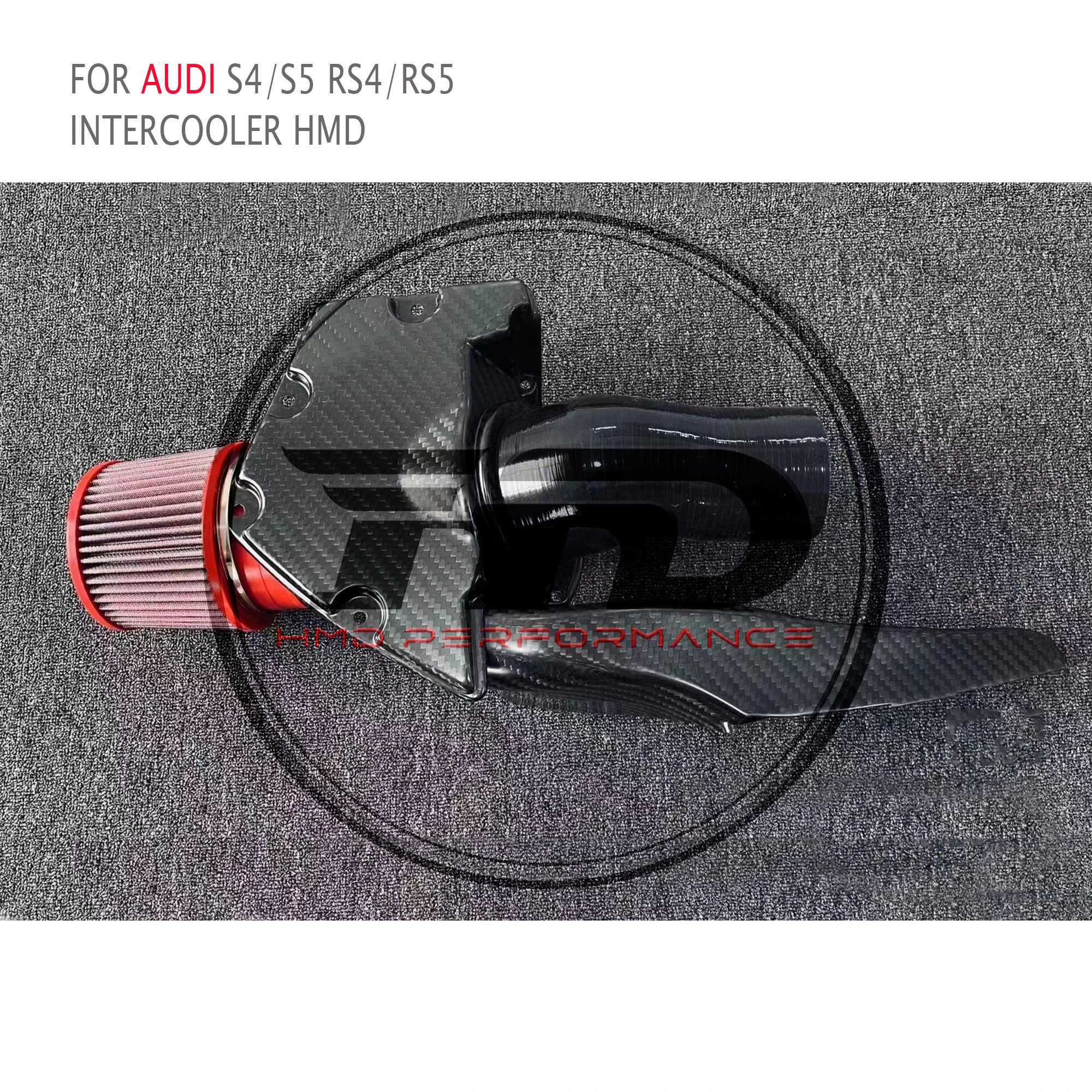 

HMD Air Intake System Carbon Fiber Airbox Kit For Audi S4 S5 RS4 RS5 B9 Diameter 110mm