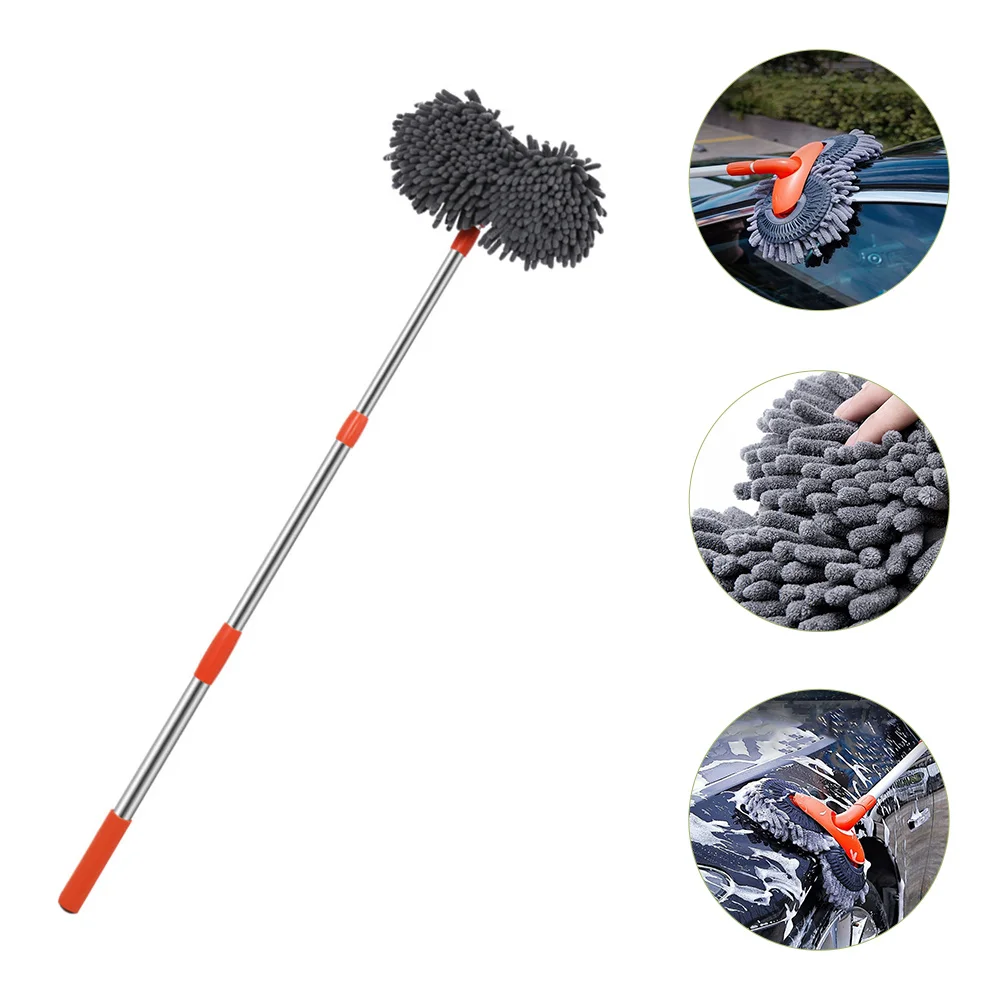 

Car Wash Brush Shower Squeegee Mop Cleaning Mops Window Cleaner Tool Long Handle Retractable Adjustable