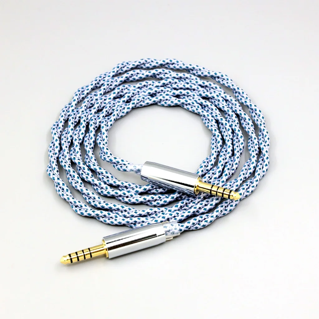 99% 순수 실버 믹스 그래핀 OCC 차폐 이어폰 케이블, 4.4mm 수-4.4mm 수 LN008677