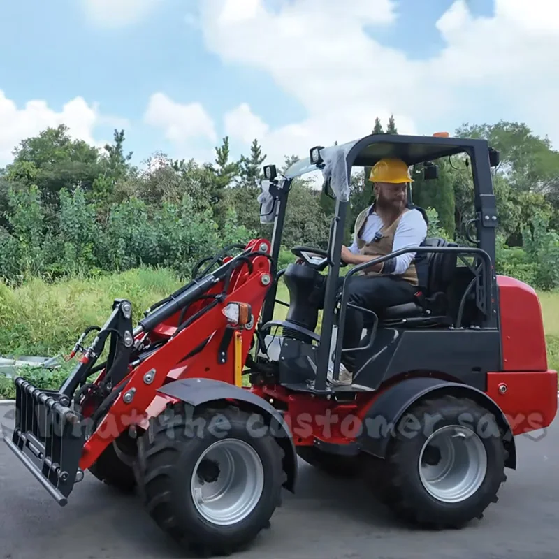 

Hot Selling W1160 Compact Loader CE Europe Mini Loader Kubota Engine Compact Diesel Loader LANDWARD 2 Ton Wheel Loader Custom