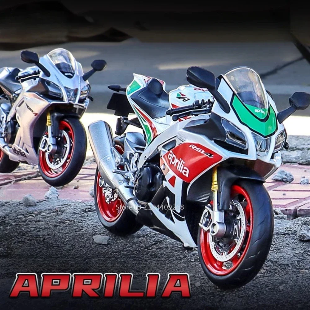 1:12 Aprilia RSV4 RR1000 Suzuki GSX-R1000R Alloy Racing รถจักรยานยนต์รุ่น Diecast Street Cross-Country มอเตอร์รุ่นเด็กนําเสนอ
